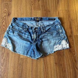 Womens cut off Jean shorts